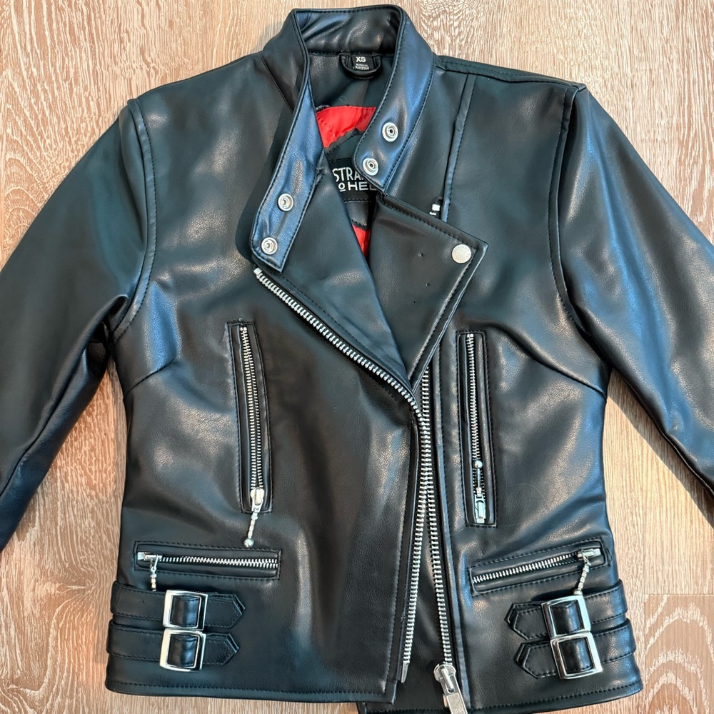 Straight To Hell Apparel vegan leather Bristol jacket 
Size XS